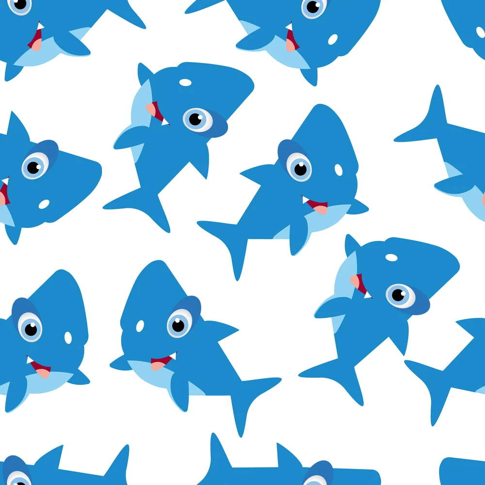 

LIFE MAGIC BOX Baby Shark Birthday Backdrops Photography Backgrounds for Studio