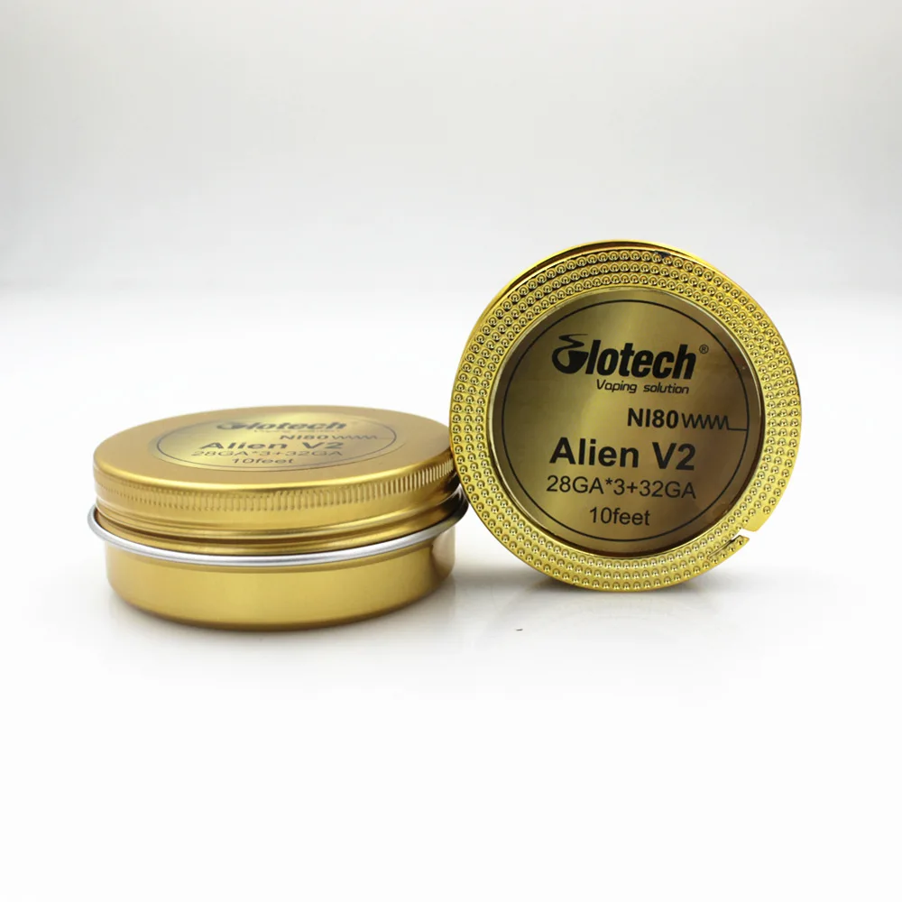 Glotech Newest Alien V2 Heating Wire High Density Ni80 316L Alien Heating Wire for RDA RBA RTA Vaporizer DIY Coils Building Glotech Newest Alien V2 Heating Wire High Density Ni80 316L Alien Heating Wire for RDA RBA RTA Vaporizer DIY Coils Building