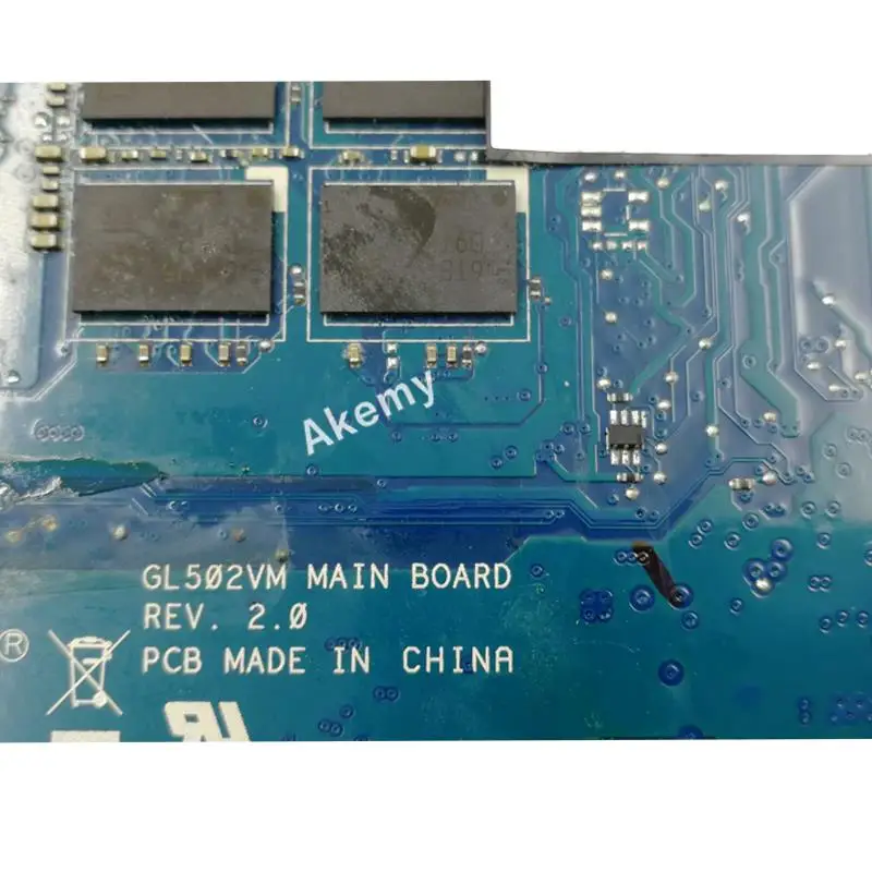  AK ROG GL502VM Laptop motherboard for ASUS GL502VM GL502VML GL502V GL502 Test original mainboard 8G
