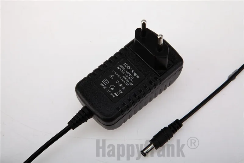 DC12V 2A AC 100 V-240 V конвертер адаптер 24 Вт 2000mA импульсный источник питания светодиодного табло Зарядное устройство Трансформатор для розеток ЕС и США Штекер 5,5 мм x 2,1 мм