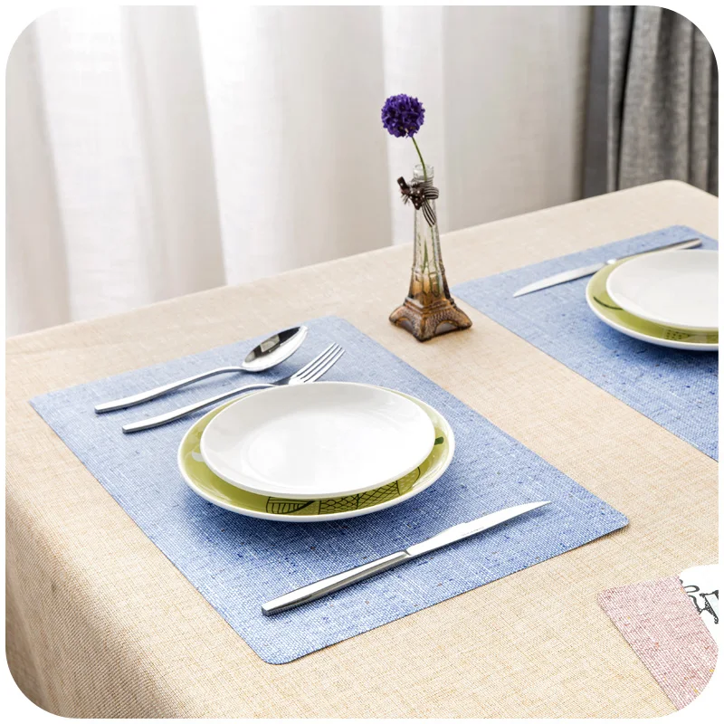 LIYIMENG Dinner Placemat European StyleTable Mat Pads Coasters Waterproof Chicken Pad Slip-Resistant PadB9