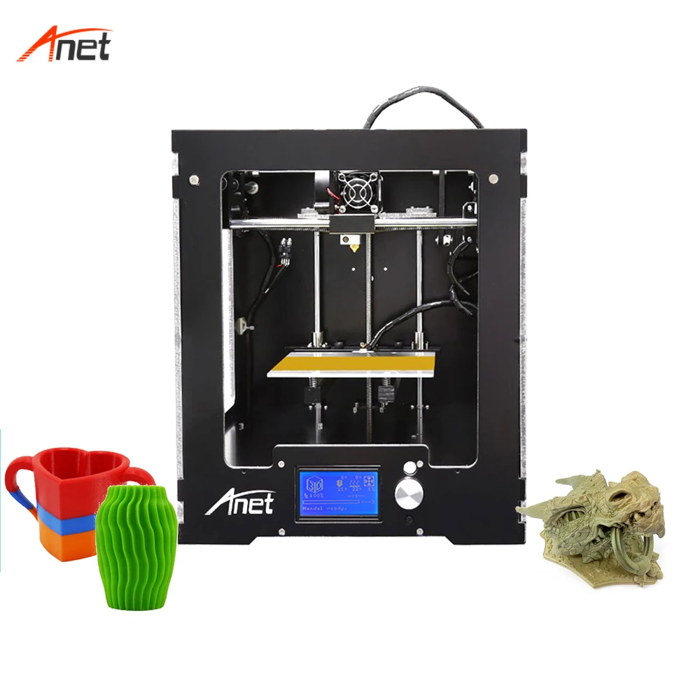 Anet A3S Metal Casing Stampante 3d Alta Precisione 0 1mm Layer Resolution Single Color Home 3d