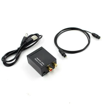 

Digital to Analog Audio Converter 3.5mm Audio output Converts Coaxial or Toslink digital audio signals to analog L/R audio EU/US
