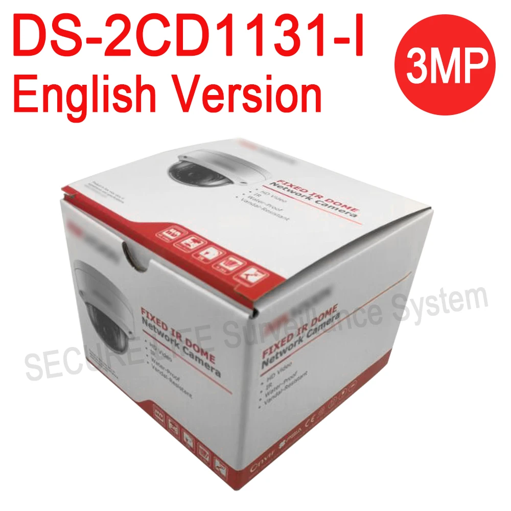 Английская версия DS-2CD1131-I Замена DS-2CD2135F-IS DS-2CD2135F-IWS 3MP сетевая мини купольная cctv