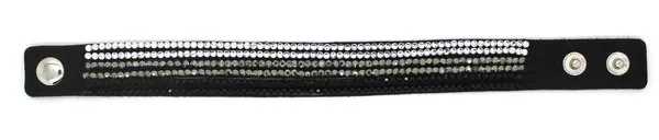 Fashion Jewelry Fashion Bracelet Leather Bracelet Crystal Men Leather Bracelets Mosaic Rhinestone Charm Bracelets
