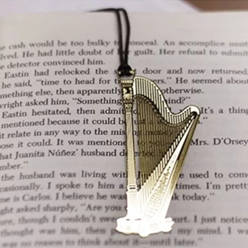 

6 pcs/Lot Vintage music metal bookmark Western instrument bookmarks for books page holder Fancy School supplies FC832