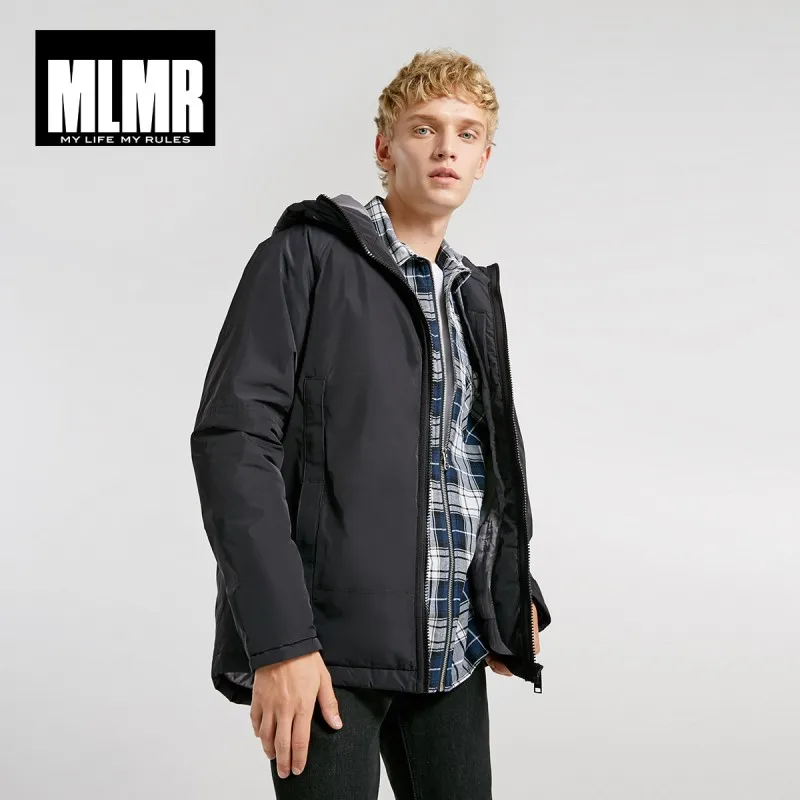 

JackJones Men's Hooded Parka Coat Long Padded Jacket Coat Fashion Menswear 218309529