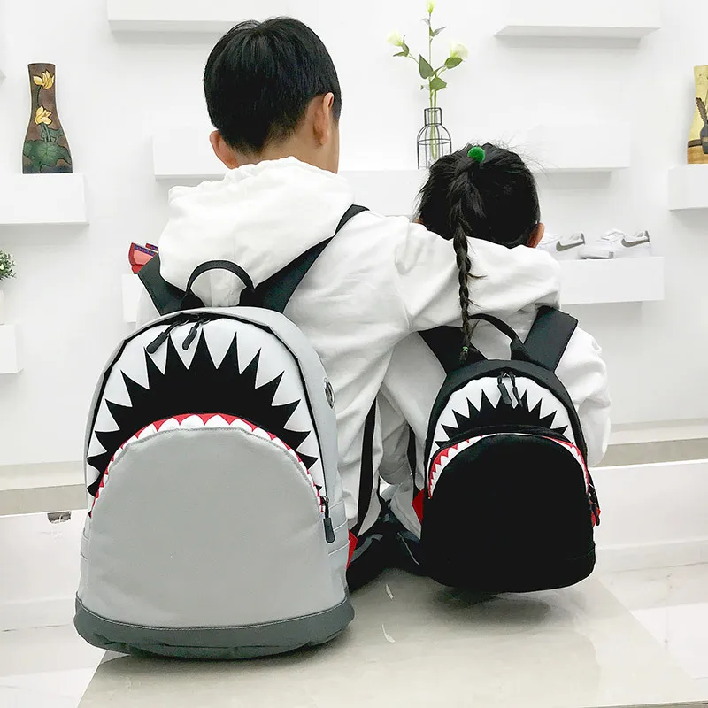 Для маленьких мальчиков 3D Акула школьный рюкзак детские Mochila Kids весело Тетрадь