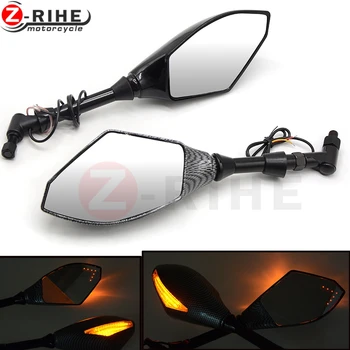 

Motorcycle Rear View Mirrors Side 8/10MM With LED Turn Signals Light Indicator For DUCATI MONSTER M400 M600 M620 M750 M750IE