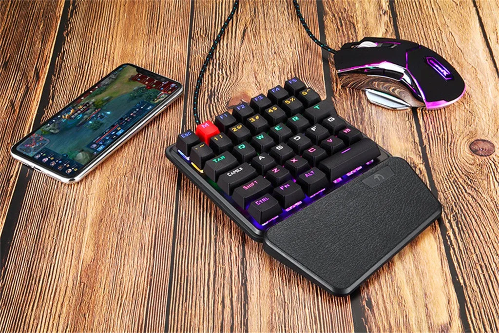 Проводная Механическая USB клавиатура VOBERRY для K106 эргономичная портативная и с