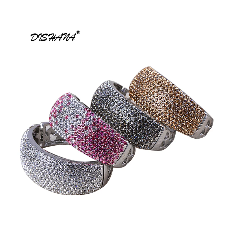 

Luxury Wedding Bracelets & Bangles For Women Gold/Silver --color Austrian Crystal Bracelets Bangles Fashion Jewelry (S0026)