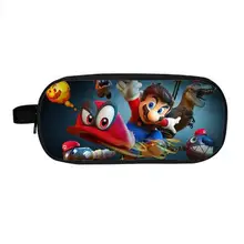 Милый мультфильм Супер Марио Bros карандаш держатель звуковая детская школьная сумка дети мультфильм сумка для мальчиков и девочек кошелек подарки