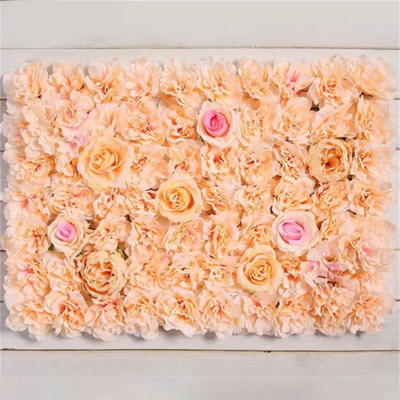 yumai 40* 60 см Розовые Лепестки Искусственных Цветов Фон Стены Свадебные Украшения - Цвет: 10