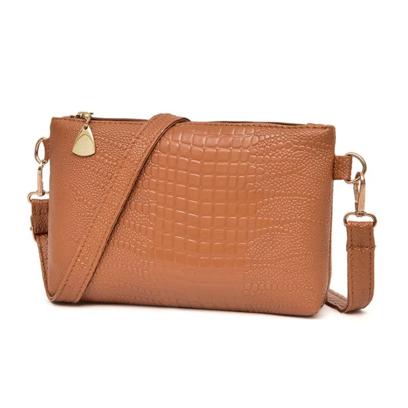 

2018 Small Flap Shoulder Bag Crocodile Pattern Bag Women Messenger Bags for Women Luxury Handbag New Clutch bag Bolsas Mujer