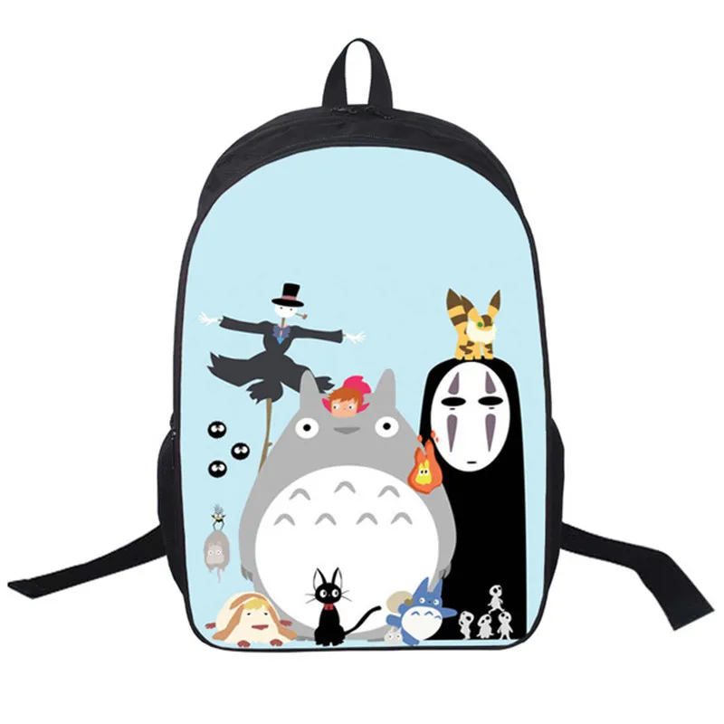 

Anime my neighbor totoro print kids kids school bag teen backpack back boy girl bag