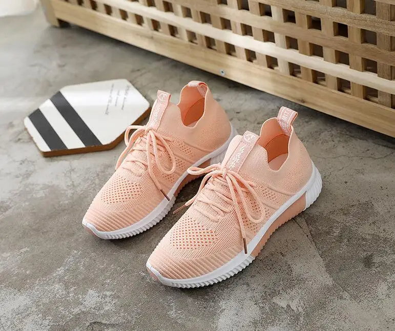 Женская обувь 2019 женские суперлегкие кроссовки Flyknit Вулканизированная для
