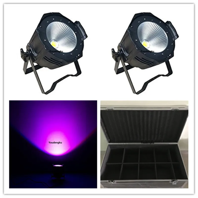 8 шт. par led rgbw flightcase luces дискотека dj RGBW 4in1led cob 200w spot par64 dmx сценическое освещение |