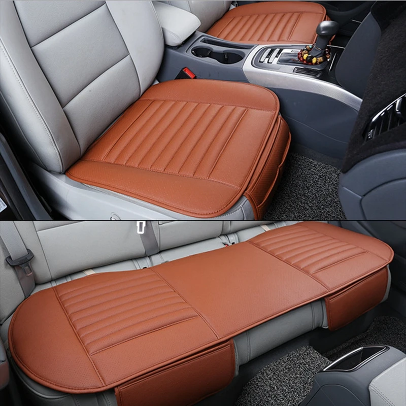 

2018 brand new general car seat cushions,universal non-rollding up pads single non slide not moves bamboo-carbon car seat covers