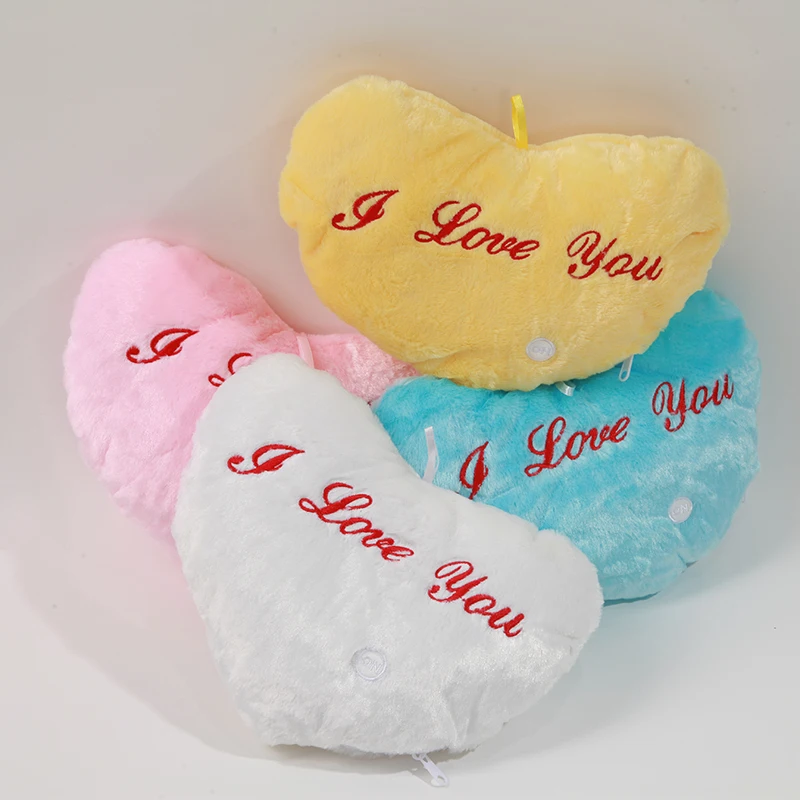 36*30 см креативная светящаяся любовная Подушка красочная светящаяся плюшевая кукла-подушка светодиодные игрушки подарок