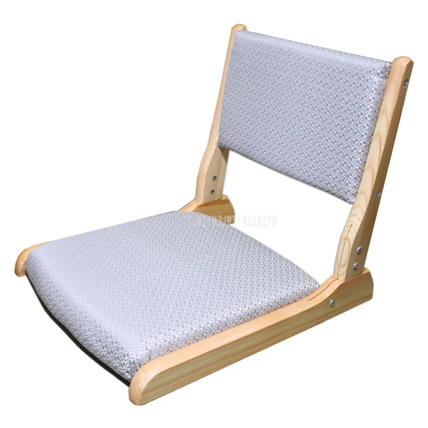 Японский стиль, простой Твердый камфорный деревянный складной стул для гостиной, спальни, мягкое складное кресло без ног