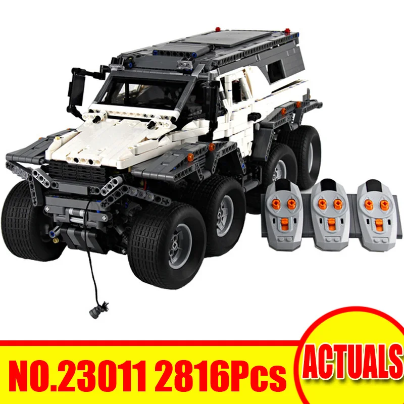 

2816Pcs 23011&23011B LEPIN Technic Series Model Building Kits Blocks Bricks Avtoros Shaman 8x8 Toys Set For Children Gift 5360