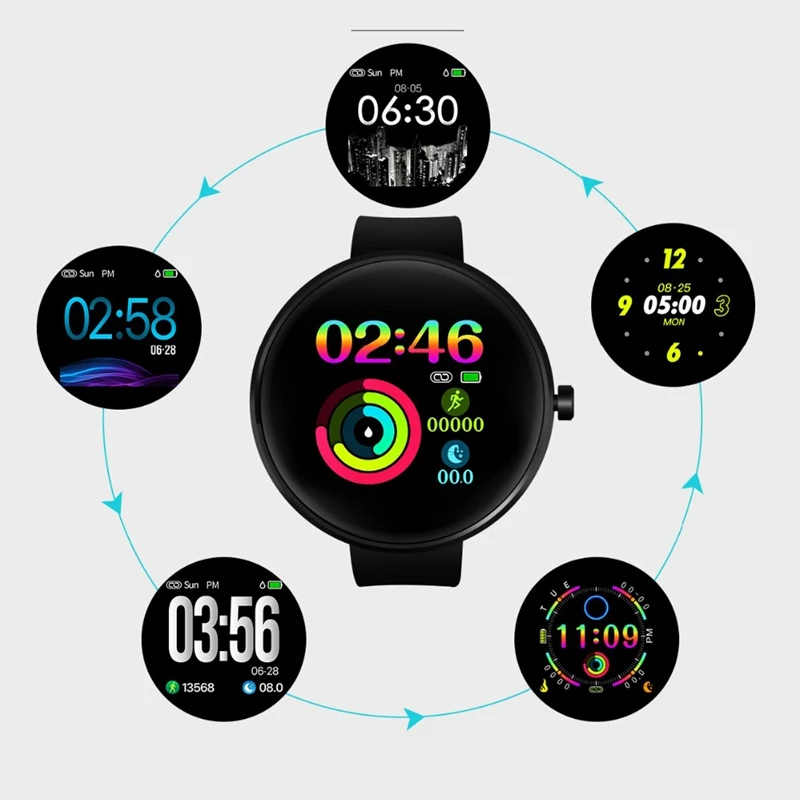 Dm78 плюс фитнес-браслет для женщин Ip68 Водонепроницаемый трекер физической активности Монитор Сердечного Ритма Смарт-часы для мужчин