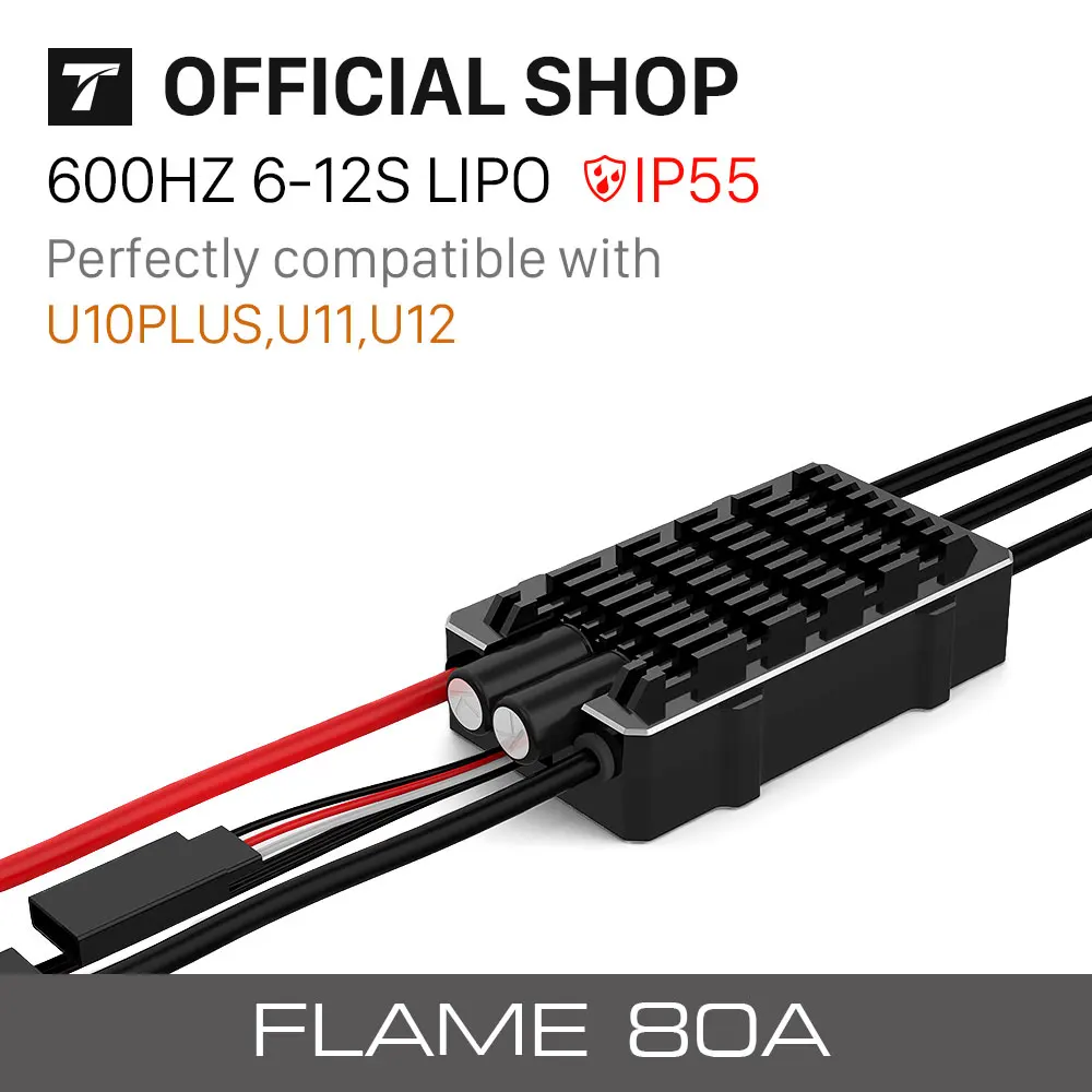 

T-MOTOR FLAME 80A HV ESC 6-12s waterproof ESC IP54 for commercial UAV drone