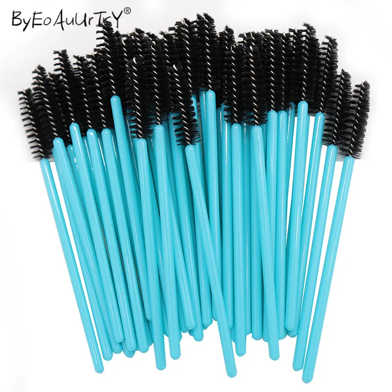 

50/100pcs/pack Disposable Micro Eyelash Brushes Mascara Applicator Wand Brushes Comb Eyelash Brushes Makeup Tool Kit
