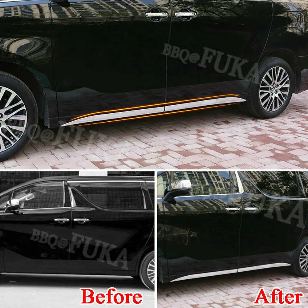 Крышка боковой двери автомобиля из АБС пластика отделка украшение для Toyota Vellfire