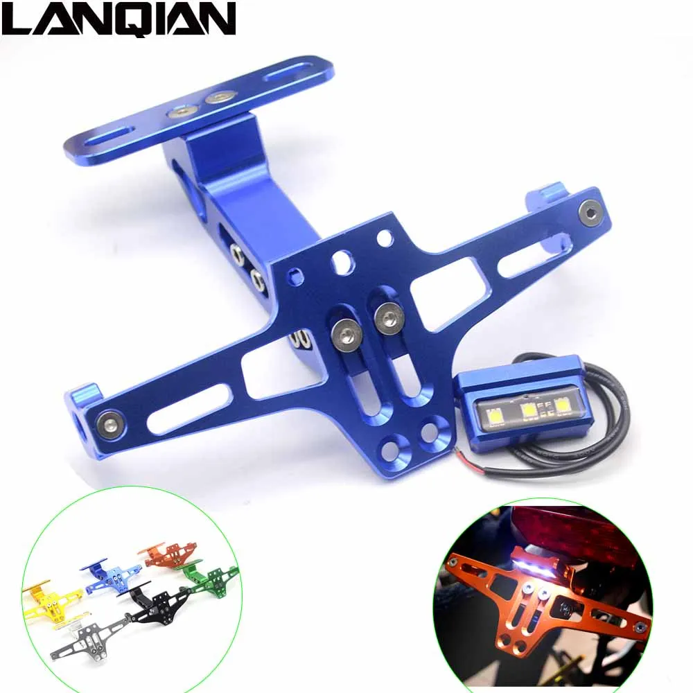Motorcycle CNC Aluminum License Plate Bracket Licence Plate Holder