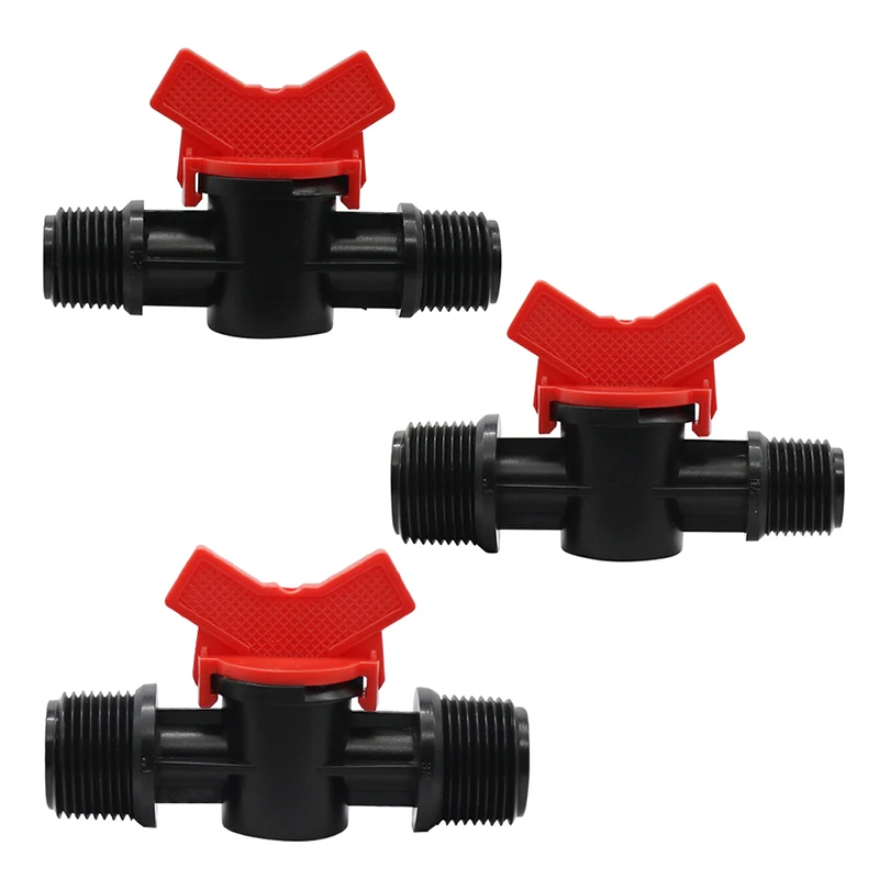 

Garden Tap Convenient Coupling Pipe Irrigation 2 Way Water Hose Switch PVC Pipe Valve Switch Garden Watering Supplies 1 Pc