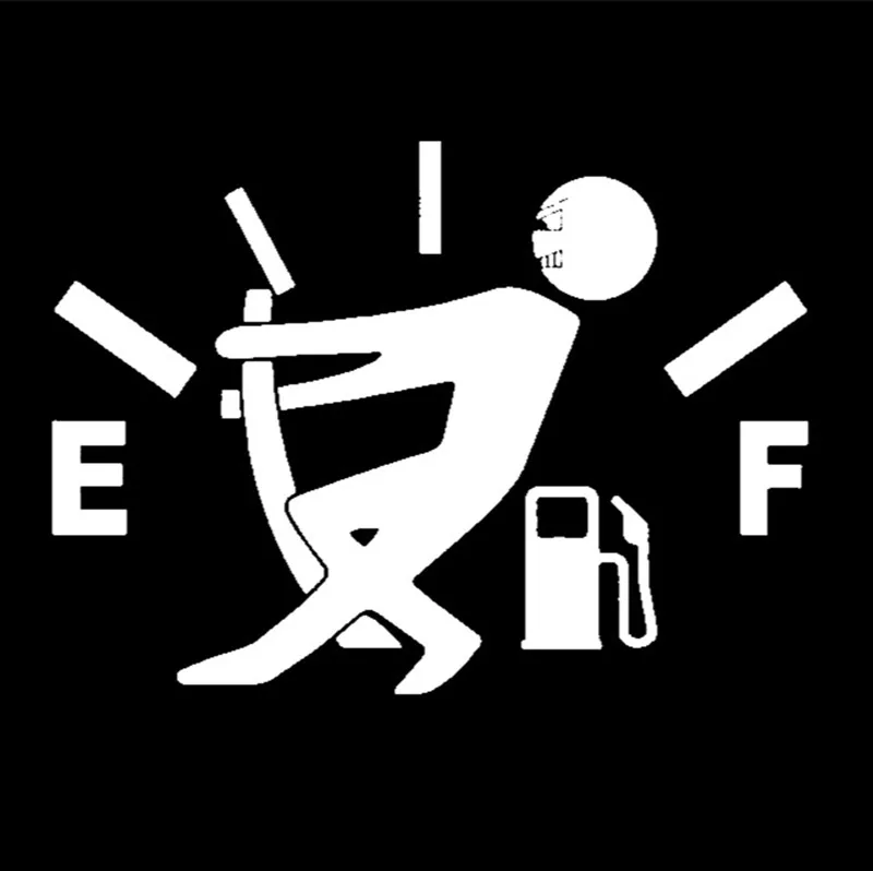 

Car Stickers High Gas Consumption Decal Fuel Gage Empty Stickers Vinyl for Audi a4 a3 q5 q7 a5 b6 b8 a6 c5 b7 c6