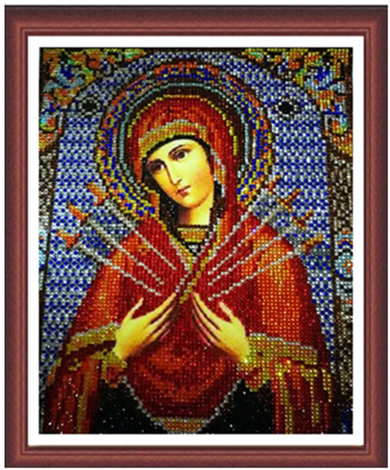 Набор для вышивки крестом Мэри с кристаллами 2018|gift gifts|diamond embroideryrhinestone cross stitch |