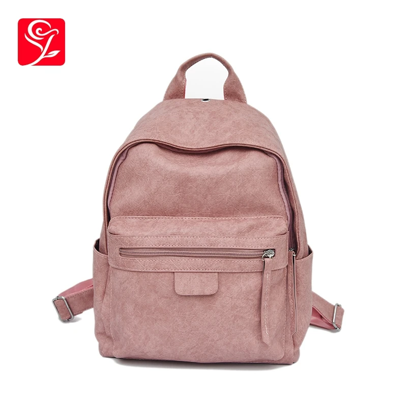

ACEUS Leather Women Backpack 2019 New Retro School Backpacks Solid Pu Korean Preppy Women Bags Fashion Travel Girl Backpacks