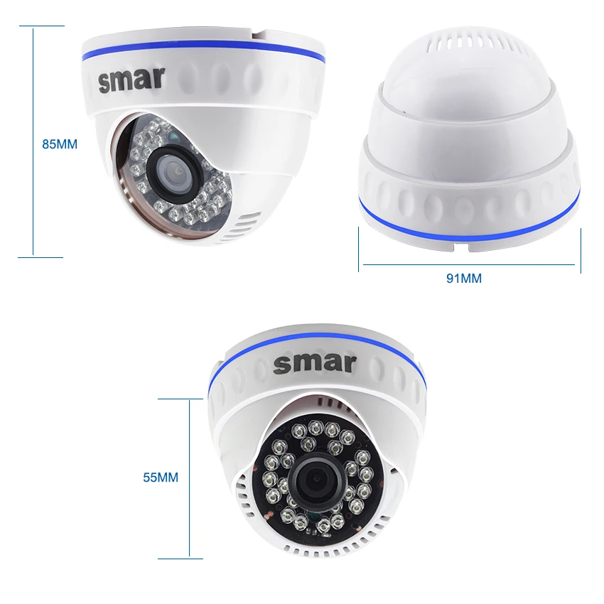  Smar 4CH NVR Kit CCTV Camera System 4PCS 1MP/1.3MP/2MP Indoor Dome IP Camera P2P Video Surveillance - 32947073235