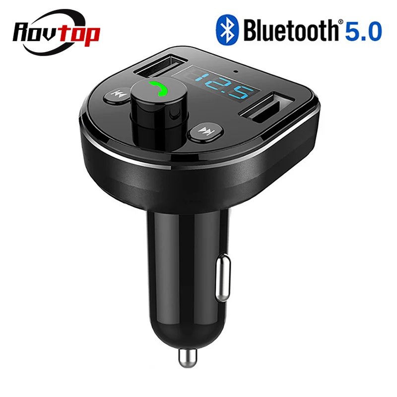 

Dual USB Car Charger Handsfree FM Transmitter Wireless Bluetooth 5.0 Car Kit LCD MP3 Player Car Phone Charger for Phone Z2