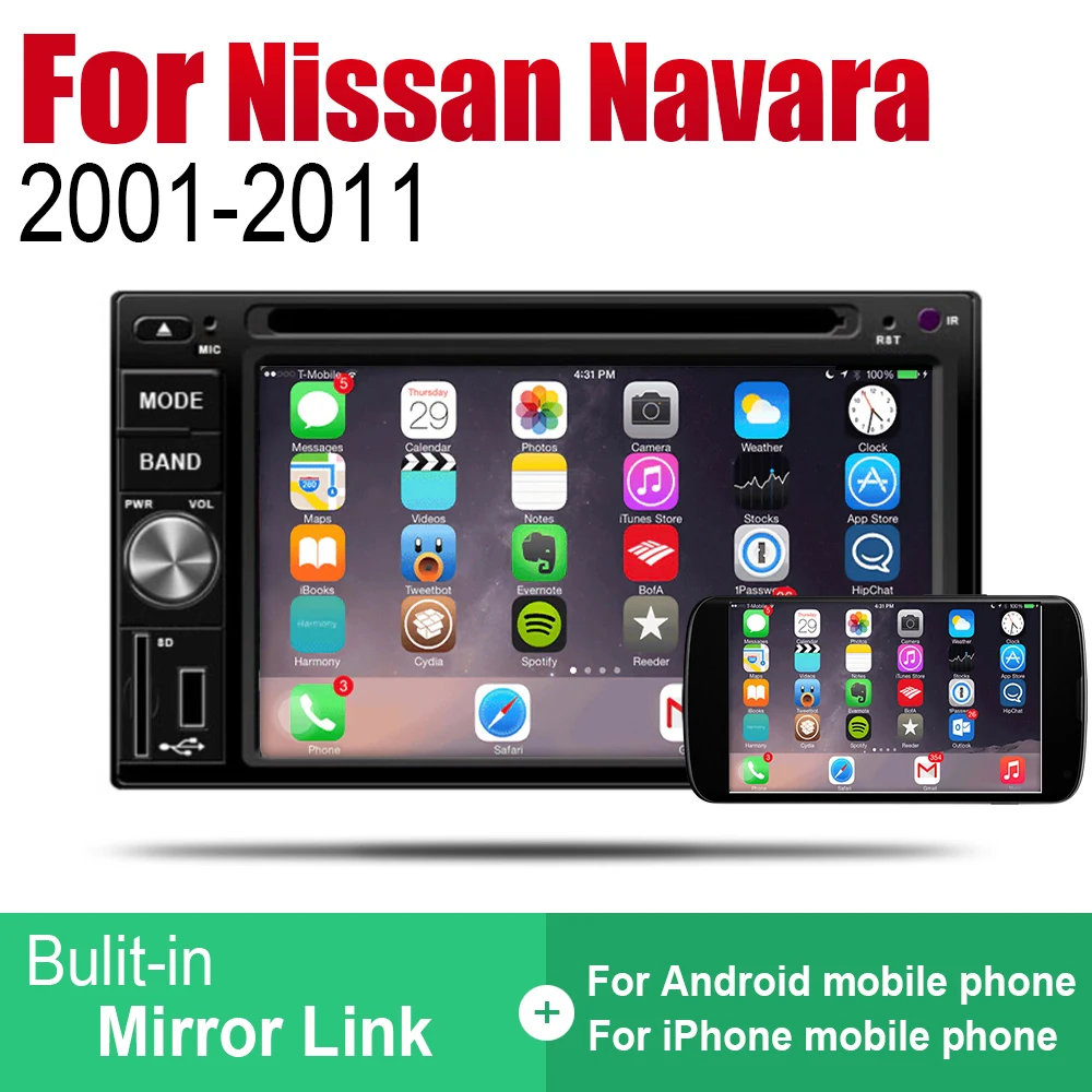 Android автомобильный DVD GPS Navi для Nissan Navara 2001 ~ 2011 плеер навигация WiFi Bluetooth Mulitmedia