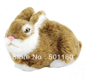 

free shipping lucky charm artificial crafts rabbit decoration rabbit figurine toy mini rabbit furry animal birthday gift