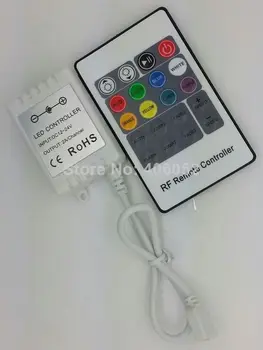 

10set/lot wholesale RGB Led RF 20keys controller(plastic housing),DC12V-24V