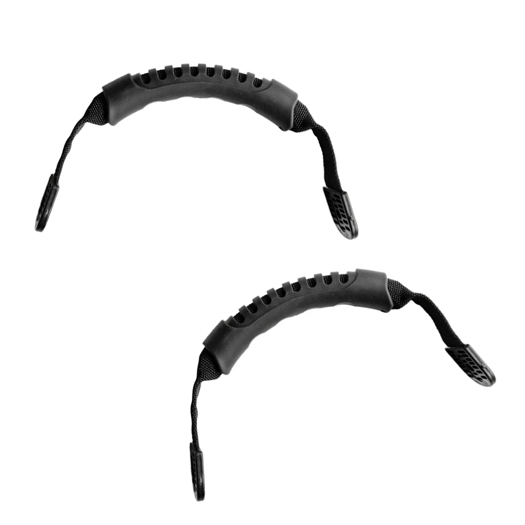 Perfeclan 2 Pieces Durable Kayak Canoe Boat Carry Handle Side Mount Strap Flat Moulded Webbing DIY Kayak Accessories