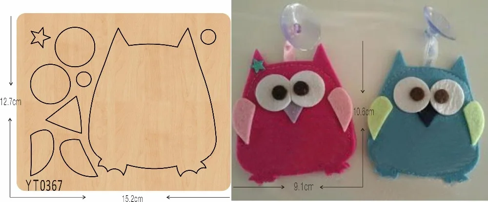 Cute Owl-6 wooden die/YT0367/Scrapbook mold | Дом и сад