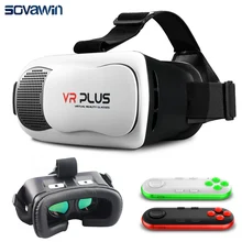 2016 VR BOX Pro 3.0 VR PLUS III Leather Version with Real Coating Glass Lens 3D Glasses Headset Virtual Reality Goggle Cardboard