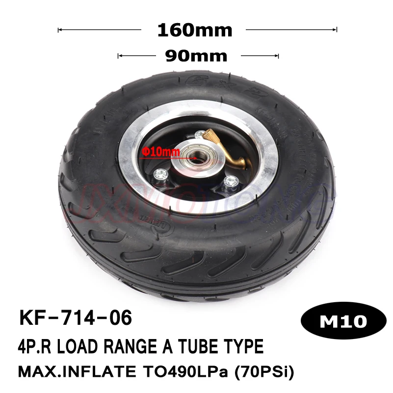 6X2 надувание колеса шины использование " Сплав концентратор 160 мм пневматические шины электрический скутер пневматические колеса тележки воздуха колеса M8/M10