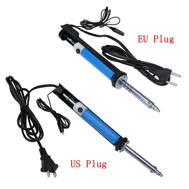 

Handheld Electric Tin Suction Sucker Pen Desoldering Pump Soldering Tool With PCB Board Nozzle Cleaner and Replaceable Nozzle