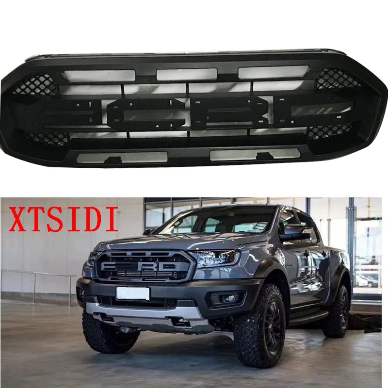 MATTE BLACK MODIFIED GRILLE GRILLS FRONT BUMPER MESH GRILL ...