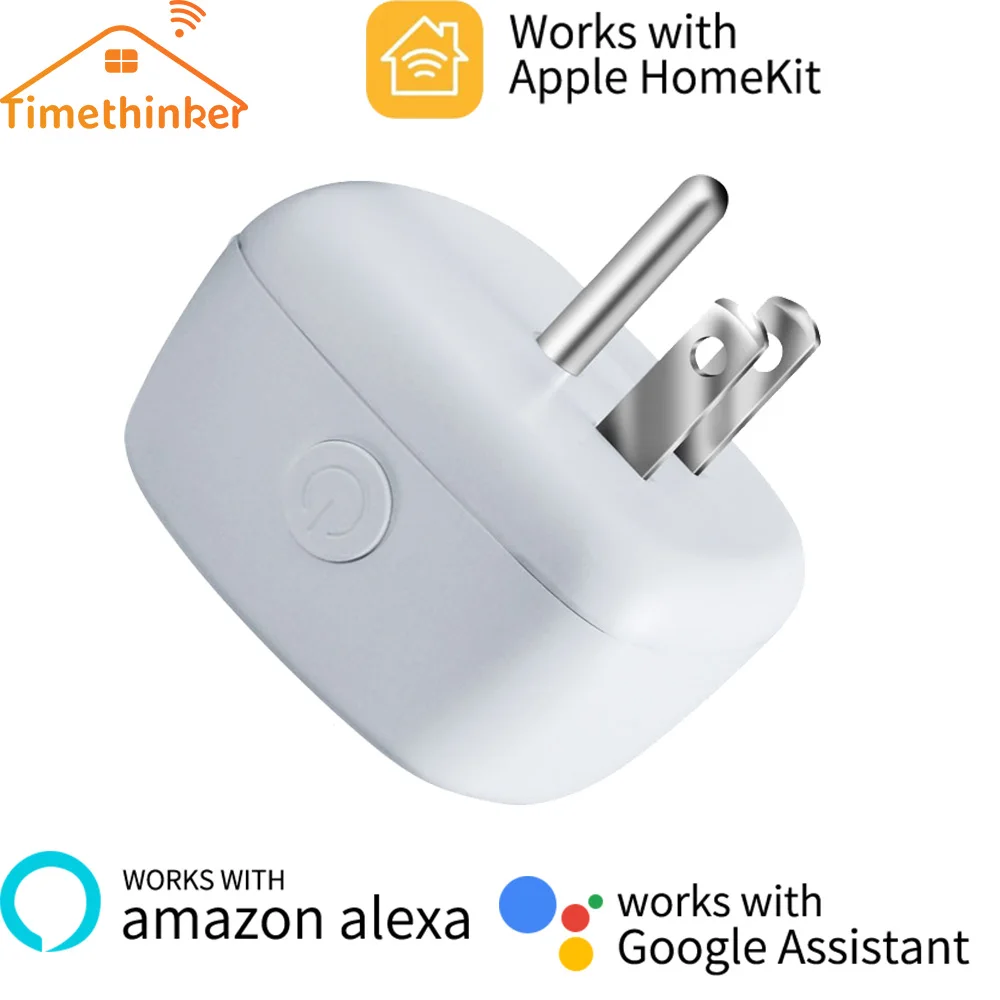 Смарт-розетка Timethinker WiFi для Apple Homekit для Alexa Google Home EU US Smart Home Plug Siri Голосовое управление Дистанционное управление