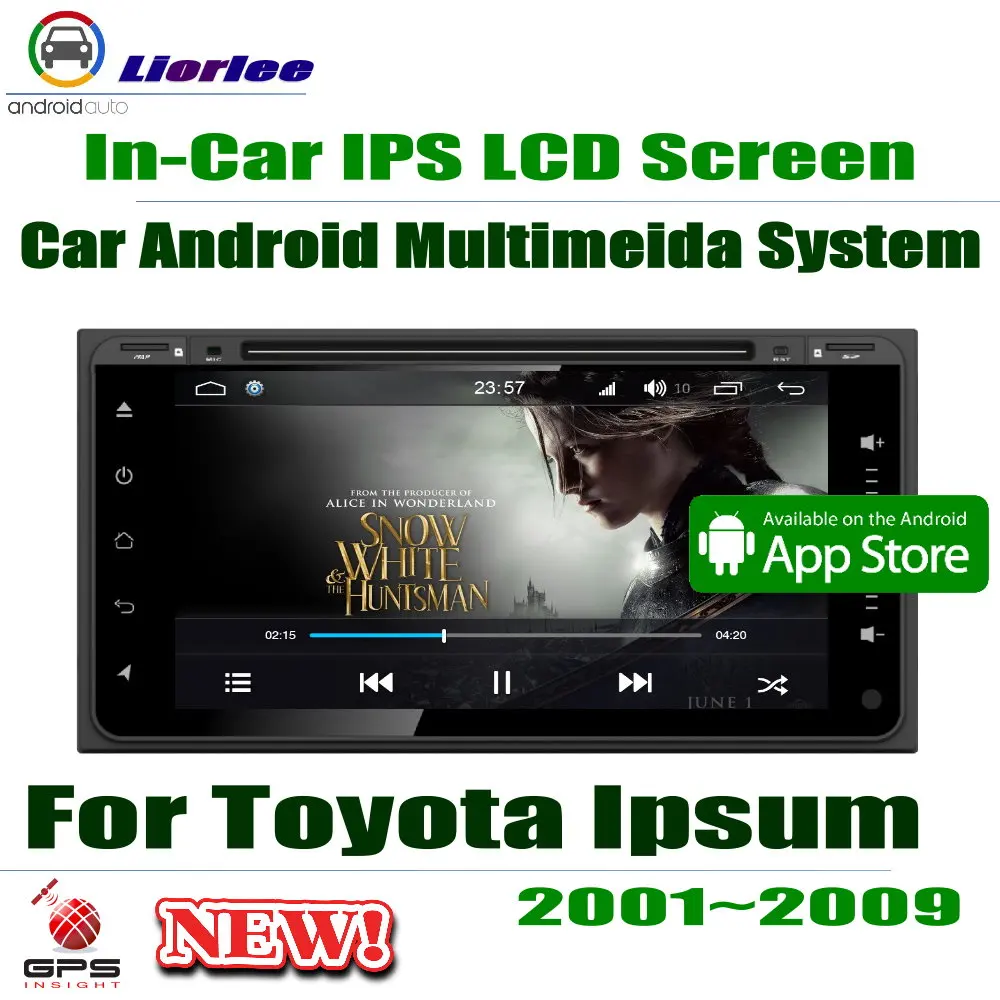 Автомобильный Android плеер " ips lcd экран для Toyota ips um/Picnic/Sportsvan 2001~ 2009 автомобильный радиоприемник с навигацией GPS AMP USB DVD CD
