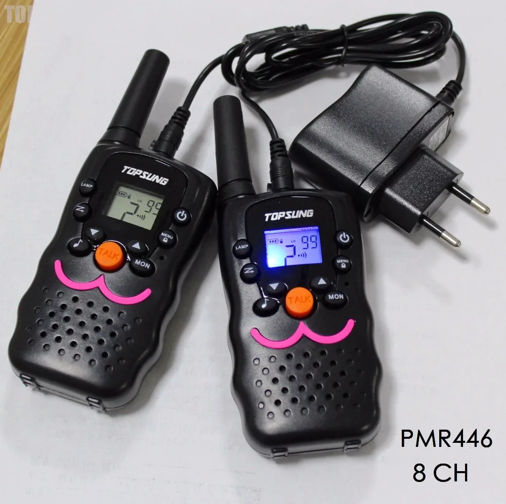 

2PCS VT8 PMR talkie walkies portable mobile radios transceiver 8 channel 446 long distance 1w RX TX power with LED flashlight