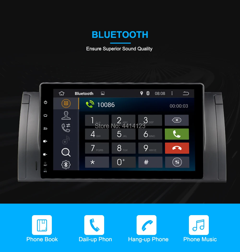 Sale 9 inch Android 8.1 Car Multimedia Player For BMW 5 Series E39 GPS DVD DSP FM 1080P Automotive Full Touch ScreenRadio FM 4 Core 2