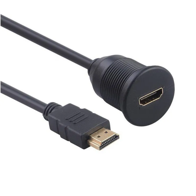 LBSC HDMI автомобильное крепление мужчин и женщин удлинитель грузовик лодка мотоцикл Dashbaord заподлицо монтажная панель